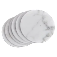 

Home decoration round natural marble coasters coaster