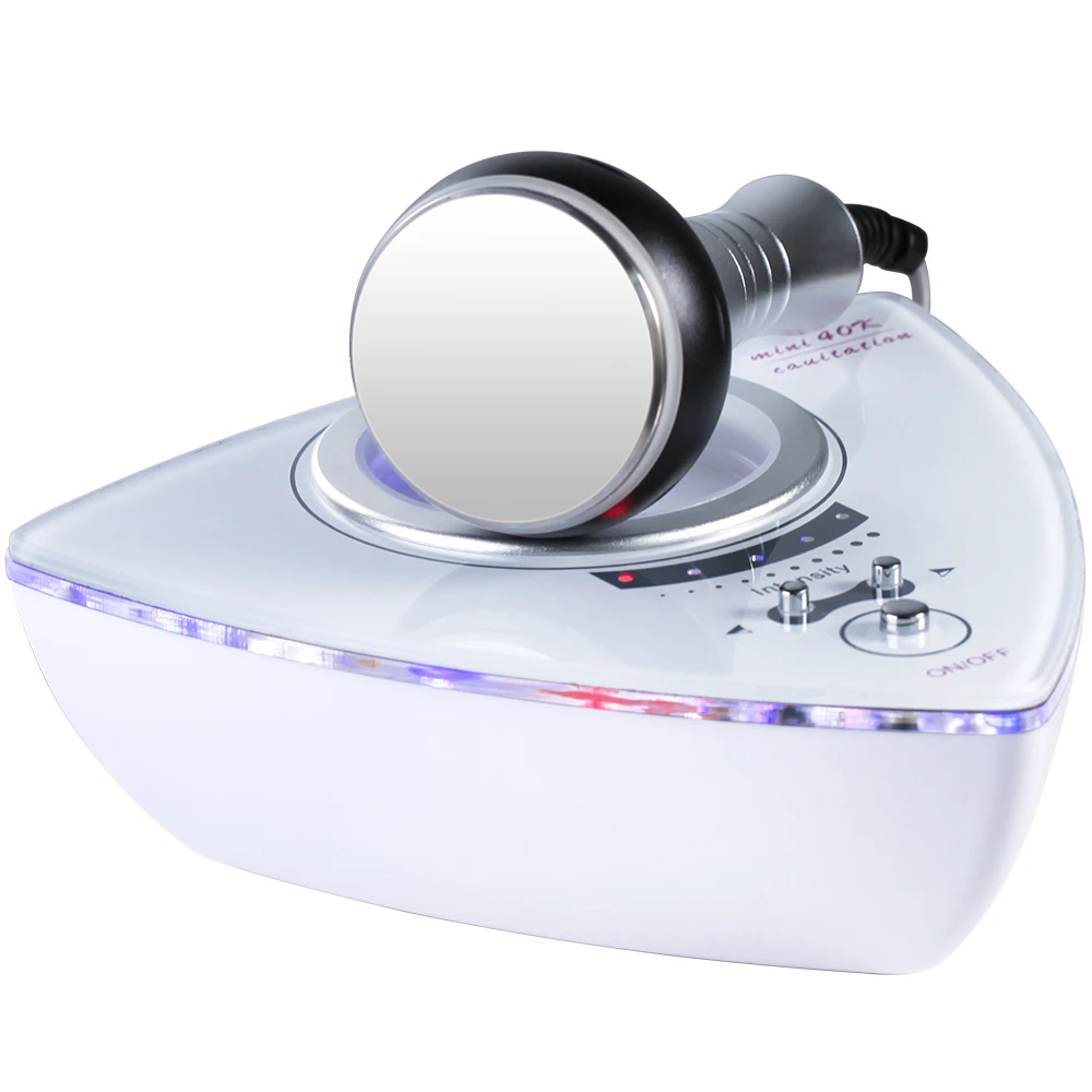 

Mini 40K Cavitation Body Slimming Fat Reduction Machine fat burning 40K, White