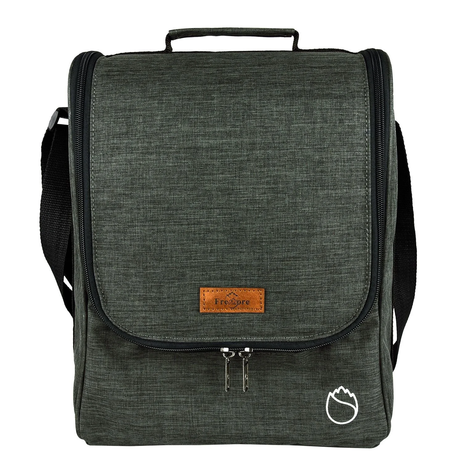 

Wide-open Design Insulated & Leakproof Adult Reusable 3 bottles Insulated Cooler Bag with Adjustable Shoulder Strap, Customized color
