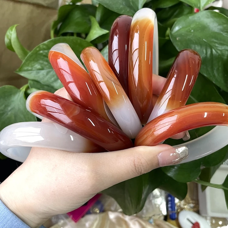 

Natural Chinese Jade Bracelets Bangles White and Red Jade Bracelet Jewelry Hot Selling, White+red