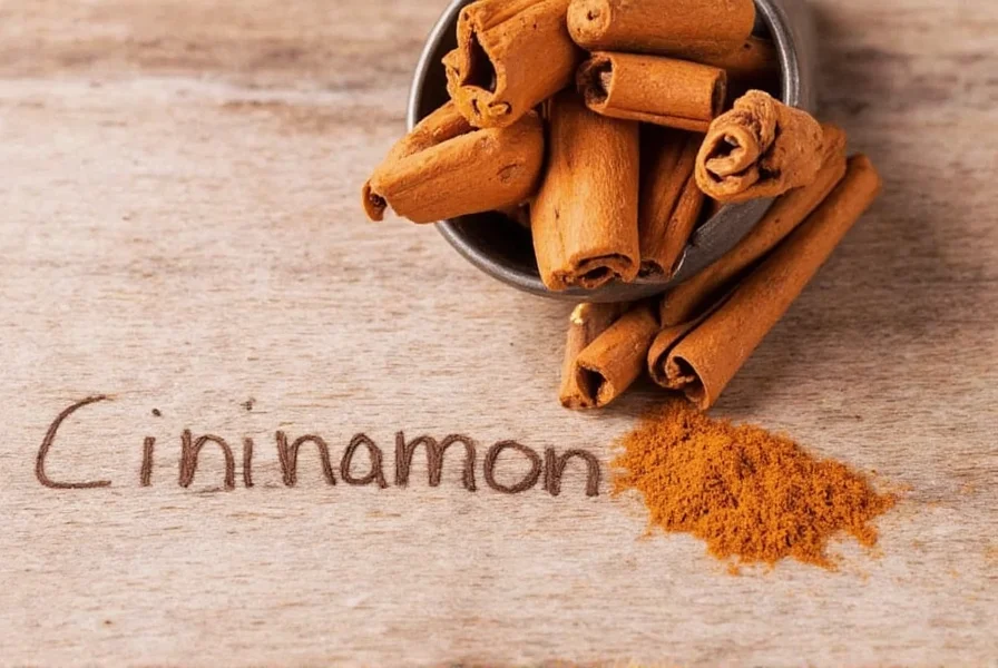 World map highlighting cinnamon production regions with correctly spelled labels