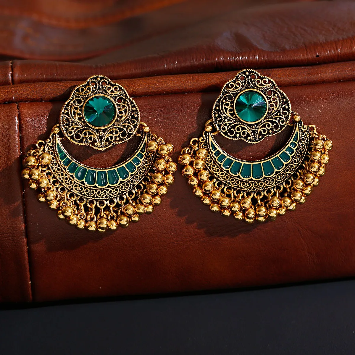 

Women's Jhumka Tassel Drop Earrings Women Ethnic Afghan Gold Vintage Boho Gypsy Jewelry Dangle Earrings Hangers, Multi-color