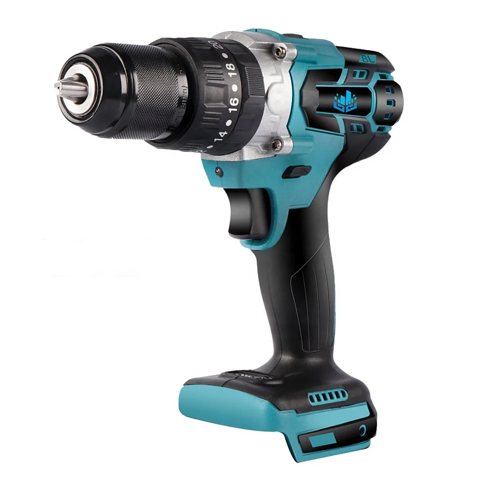 

Brushless Cordless Impact Drill Torque Electric Hammer Drill No Battery Wholesale 3 in 1 Quick Charge Drilling 13mm 20+3 DIY 18V