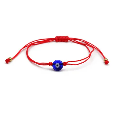 

Evil Eyes Bracelet Nazar Kabbalah Red Protection BFF Friendship Ojo Turco Good Luck String Bracelets for Women Men