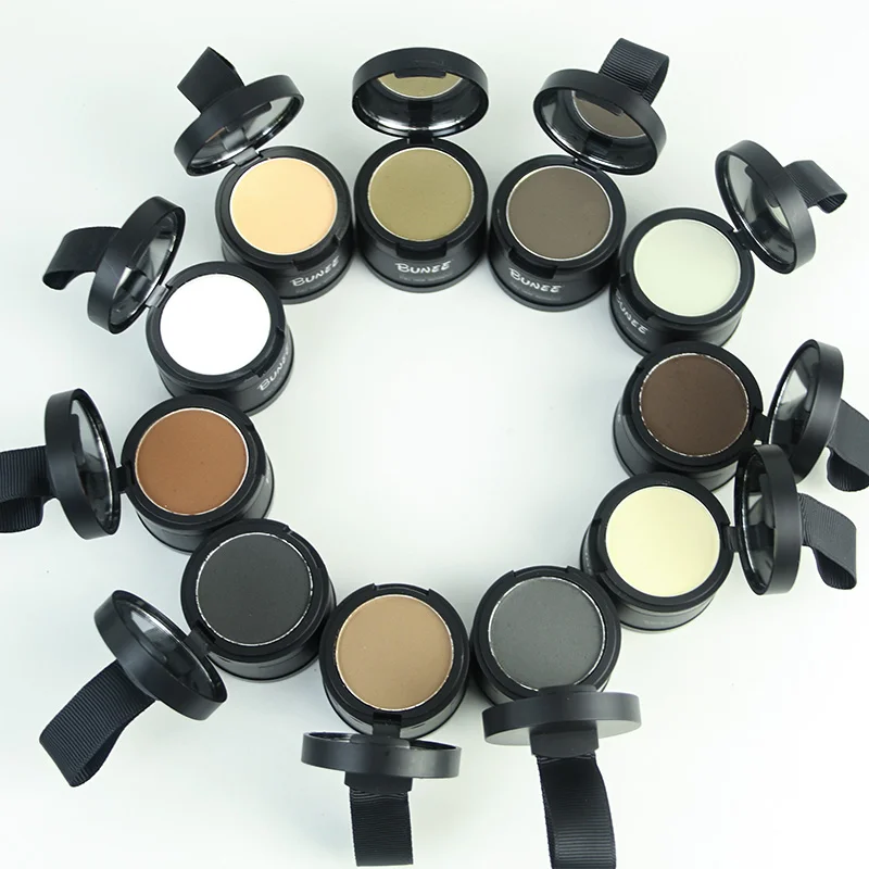 

11 Colors Customize Cosmetic Temporary OEM Hairline Coverage Hairline Eyebrow Powder, 11 colors options : black , dk brown, brown ect
