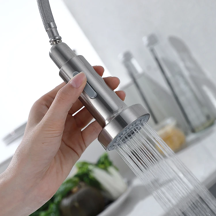 New Style Stainless Steel Fashion Pull Out Sprayer Kitchen Taps Sink Faucet Kitchen Faucet