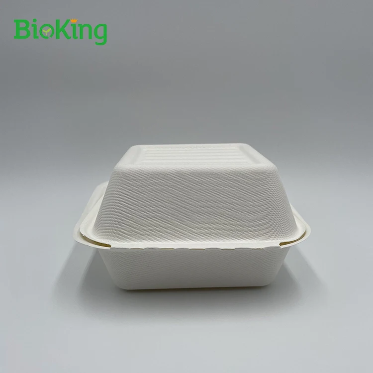 

Best price Bagasse 3 Compartment Food Container Lunch food box packaging kraft box, Bleached;natural