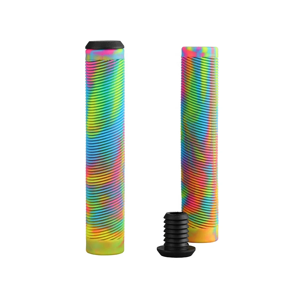 

Amazing Pro Scooter Handlebar Mix Grips 160mm Rainbow Scooter Grips for Grit Stunt Scooters, Mix color