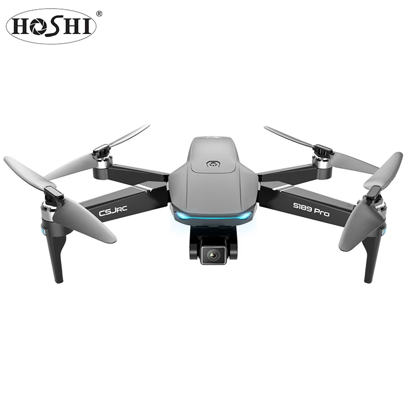 

HOSHI S189 PRO GPS Drone with 4K Camera Brushless Quadcopter 5G Wifi FPV Follow Surround Fly 25mins Flight Time Dual Camera Dron, Black