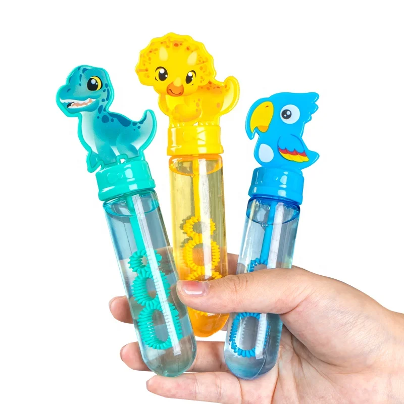 

Kids toys 2023 Multi-color Optional Children's mini bubble toys Cartoon Soapy Water bubble stick Soap Tube Bubble Wand