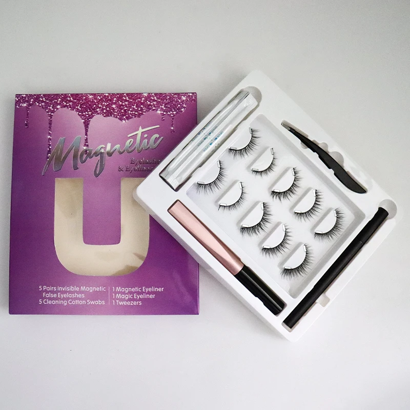 

wholesale 3d mascara holder invisible fiber magnetic eyelashes for beauty women