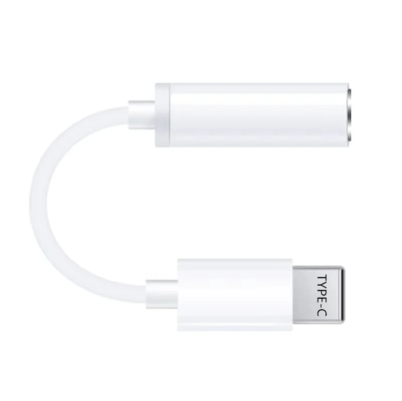 

White Black Type c to 3.5mm Headphone Audio Jack Adapter Cable for smart phones