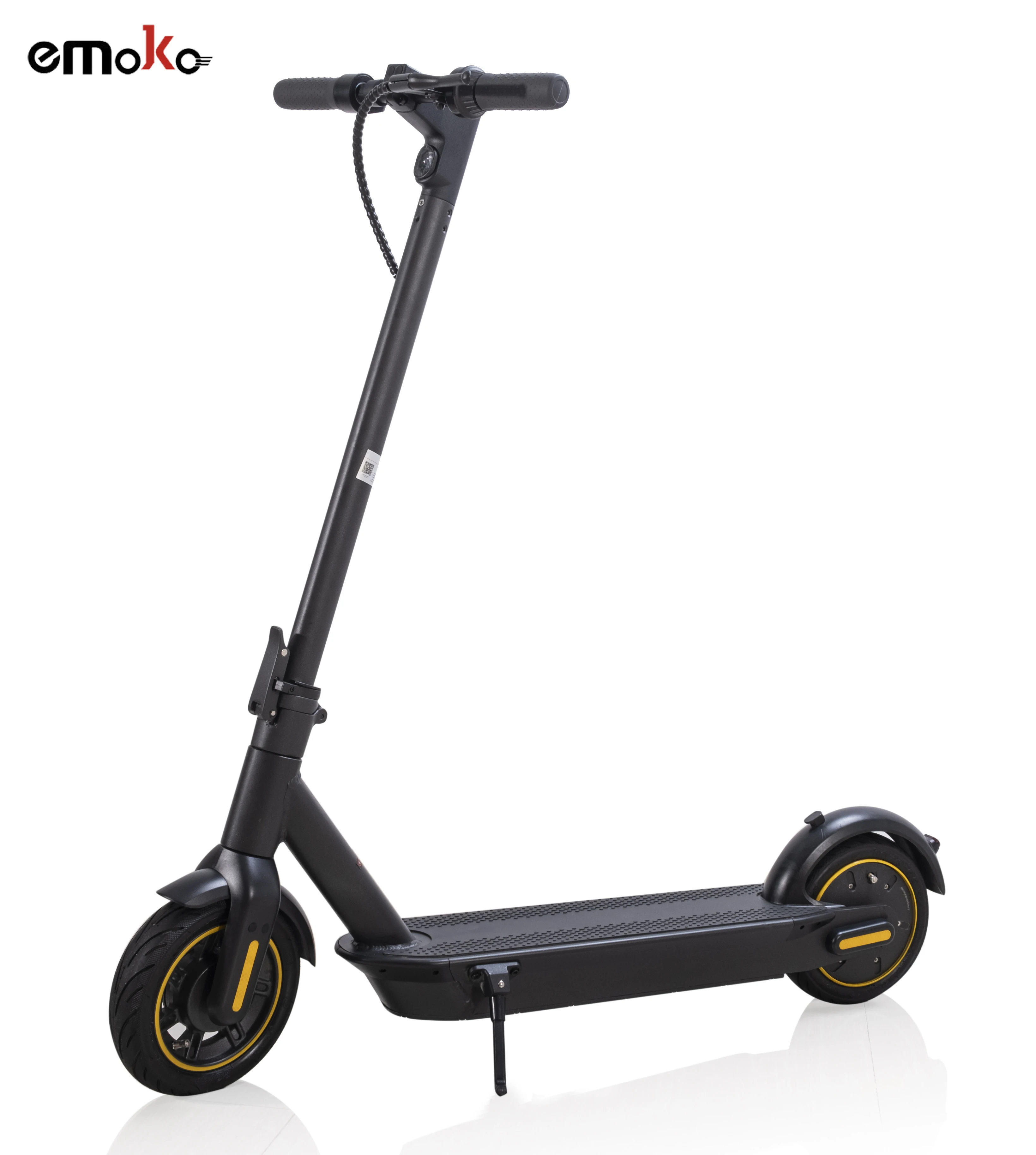 

Europe Warehouse Best 10inch Max 350W 15AH 65KM Foldable Long Range Scooters APP Scooter Electronic, Black