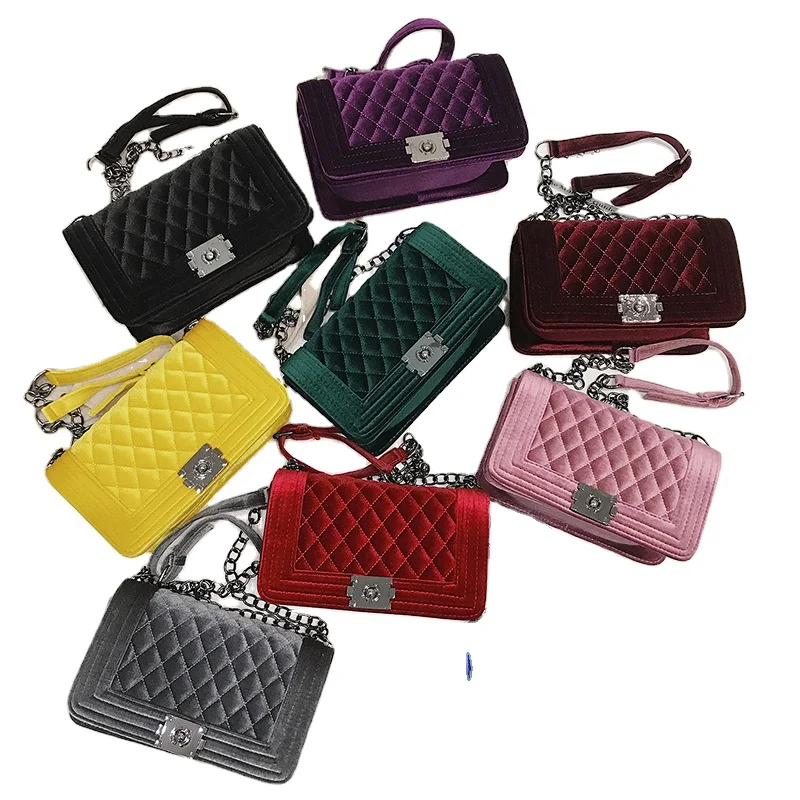 

Wholesale latest cheap distributors for women tote handbag ladies sling small square bag, Multi color