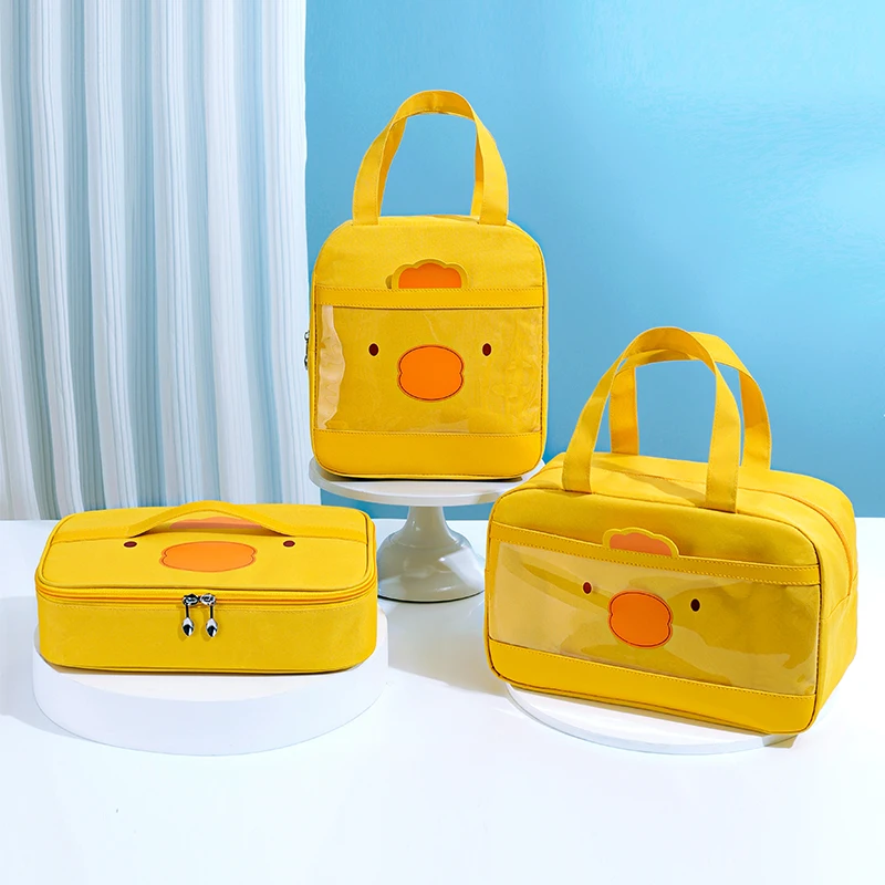 

Portable Cartoon Lunch Bag New Insulated Lunch Box Tote Cooler Bento Bag Dinner Container Student Food Storage Bag