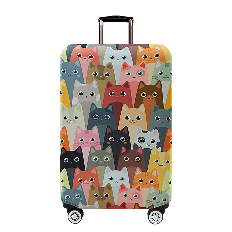 

Thick Wear-resistant Elastic Luggage Case Protective Digital Printing Travel Suitcase Dust Cover, Picture