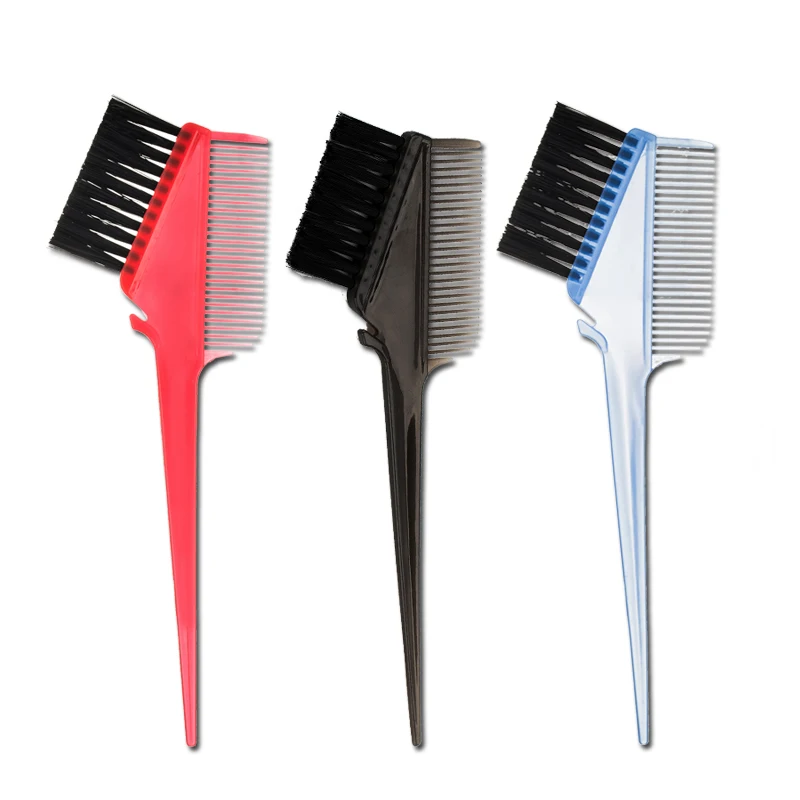 

Professional salon nylon hair tinting brush with Rat Tail highlight plastic comb hair dyeing comb