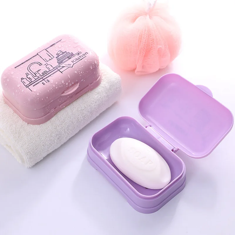 

Bathroom wash soap box plastic travel leachate printing soap box