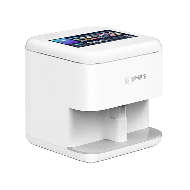 

china automatic electric multi function design mini wrap professional o2 digital art picture sticker for nail printer machine, White