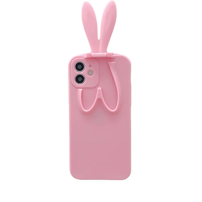 

Stealth Folding Rabbit Ears Suitable For IPhone 12 Pro MAX Stereo Bracket Xs Mobile Shell Apple 11 Silicone Soft Case