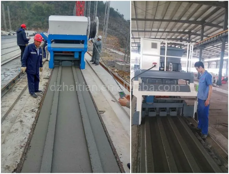 
multi-functional concrete slab forming machine for steel wire reinforcements core slab 