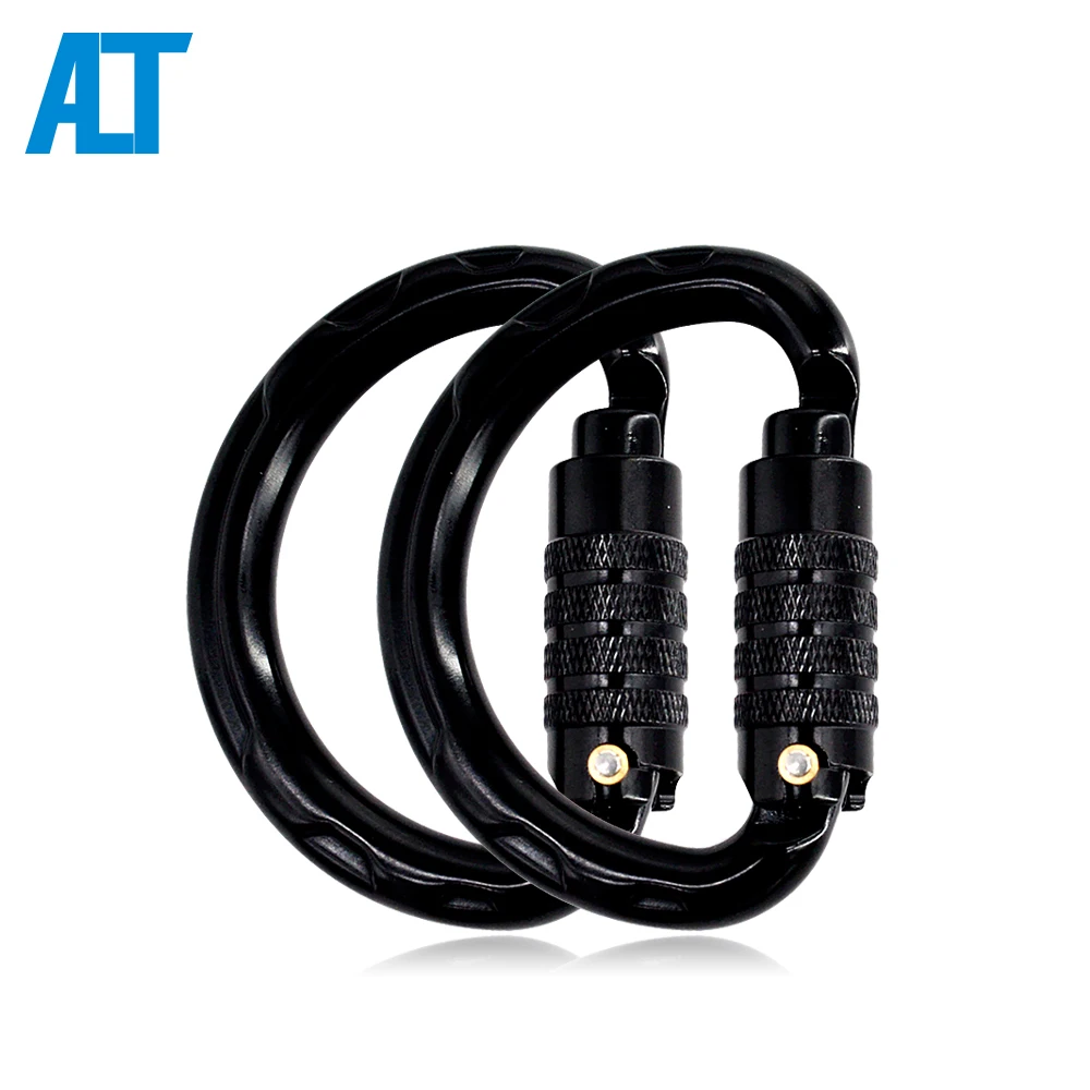 

20KN Semicircle D Shape D Shaped Snap Hook Aluminum Camping Hiking Outdoor Carabiner, Customized