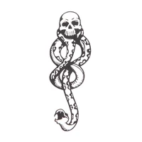 

Temporary Wash Tattoo Death Eater Hogwarts Gryffindor Tattoo stickers