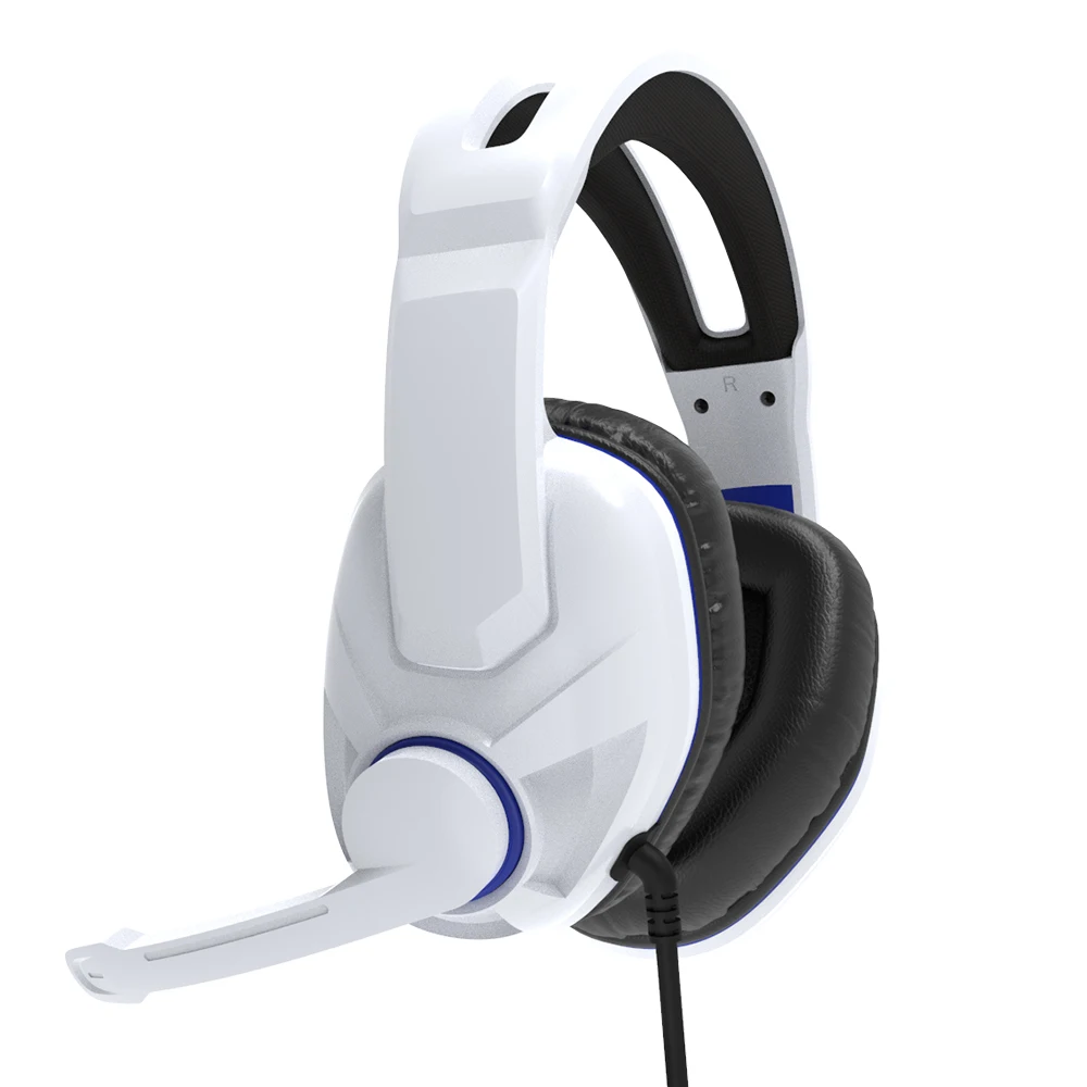 

Hot saled PS5 applies high quality wearing comfortable stereo no echo PS5 headset with mute function, Black/white/oem