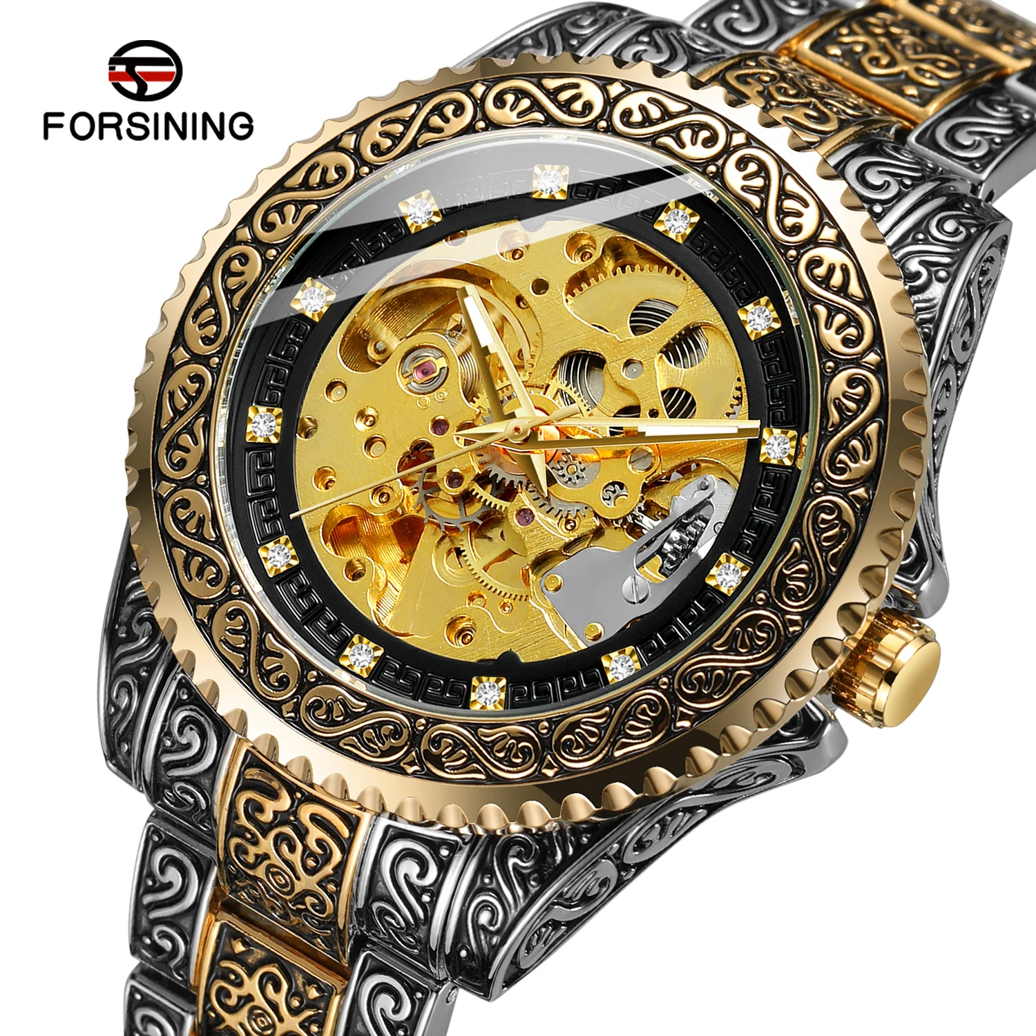 

Forsining Popular Design automatic skeleton mechanical watch