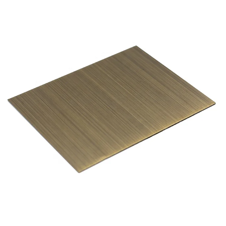 Stainless Steel Decorative Color Sheet Antifinger Print Hairline