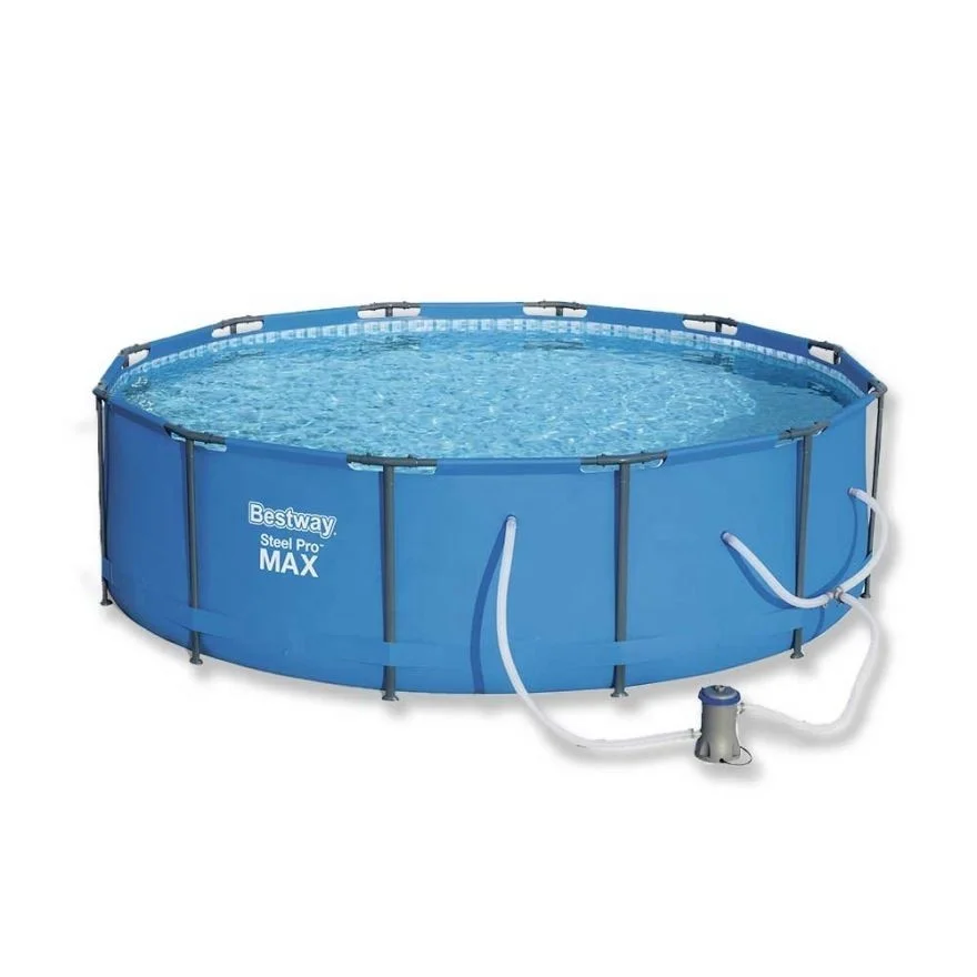 

Bestway 56408 10' x 30'' Above Ground Round Steel Frame Durable Swimming Pool, Photo