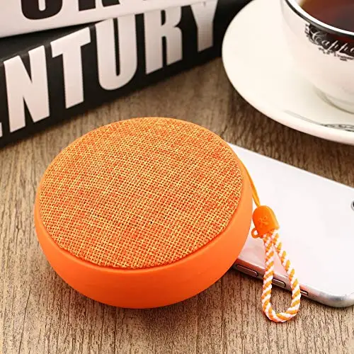 Cloth Round Q9 Mini Portable Subwoofer Bluetooth Speaker Wireless Outdoor Hands-free Speaker - ANKUX.COM