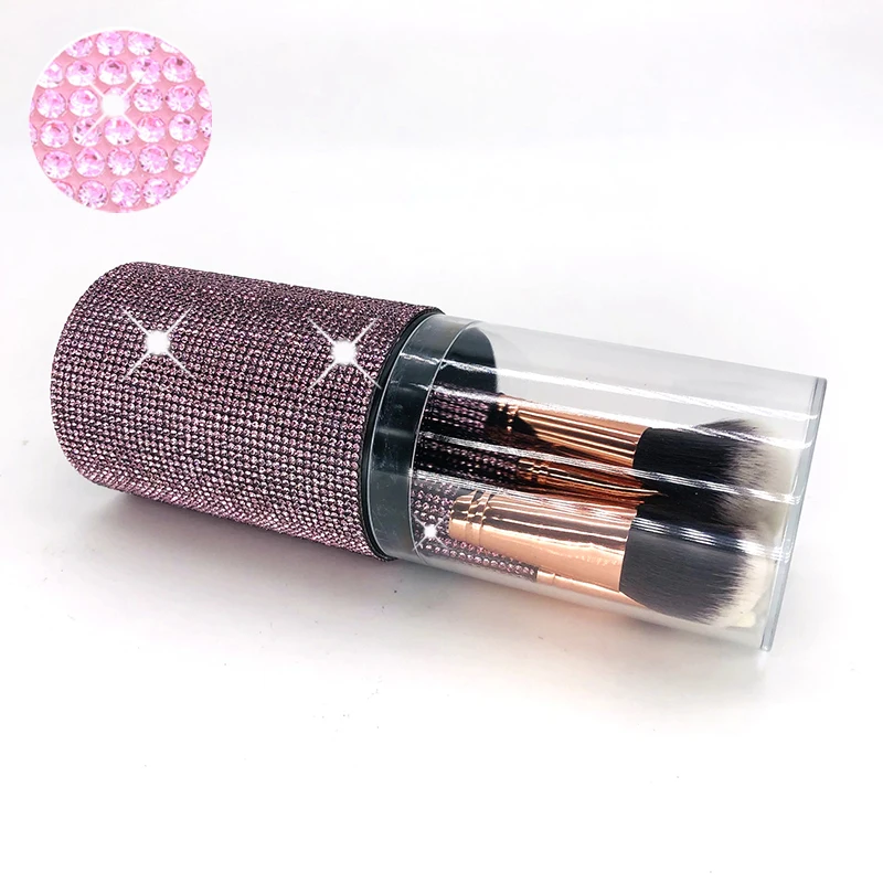 

TLD Private Label 10pcs Pink Handle Makeup Brushes Cosmetics Beauty Brush Kits For Eyeshadow Face Foundation Brush