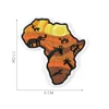 new arrival iron on backing african map embroidery patches