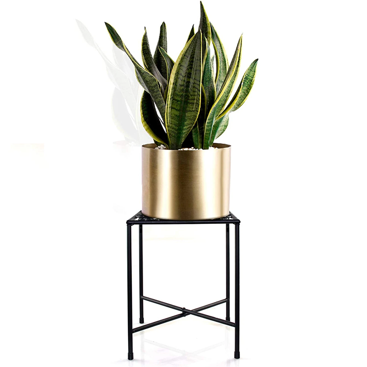 

Amazon Hot-selling Rustproof Flower Pot Stand Modern Metal Display Potted Rack Iron Art Flower Pot Holder Metal Plant Stand, Black/gold/white