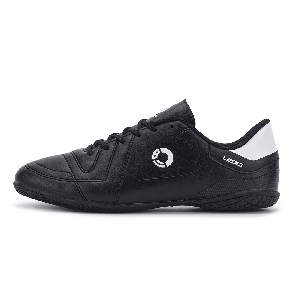 

Drop shipping futsal shoes, wholesale men's indoor soccer shoes, PU upper football shoes, Black, white