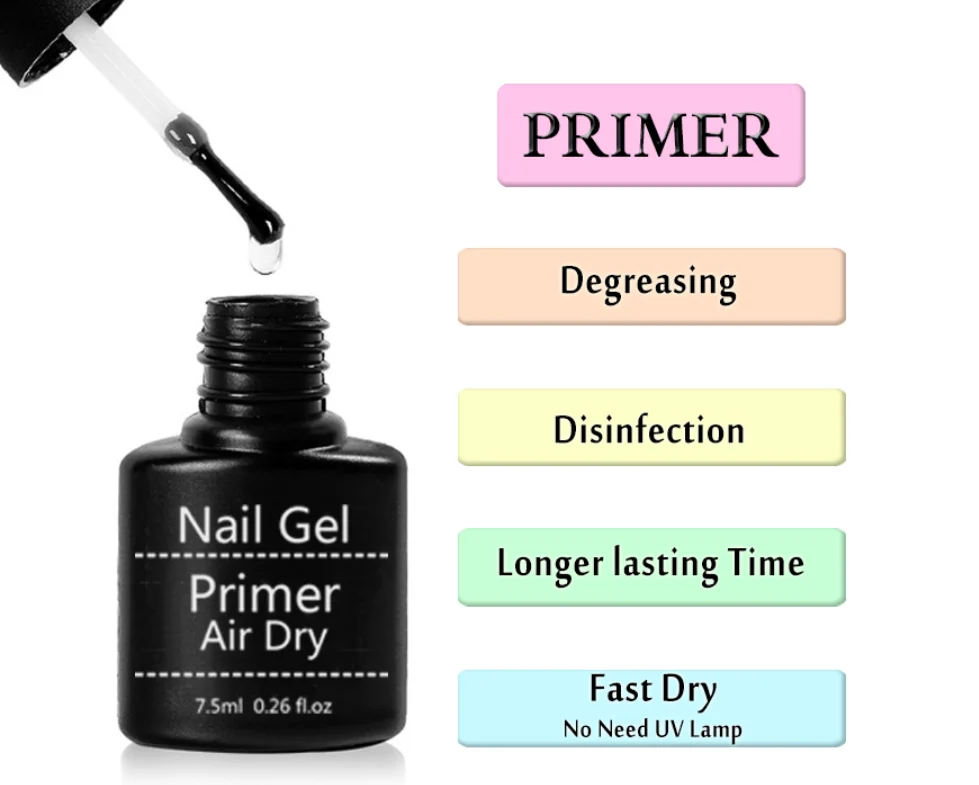 

Free Sample Private Label cheap price low moq Acid-free Nail Primer