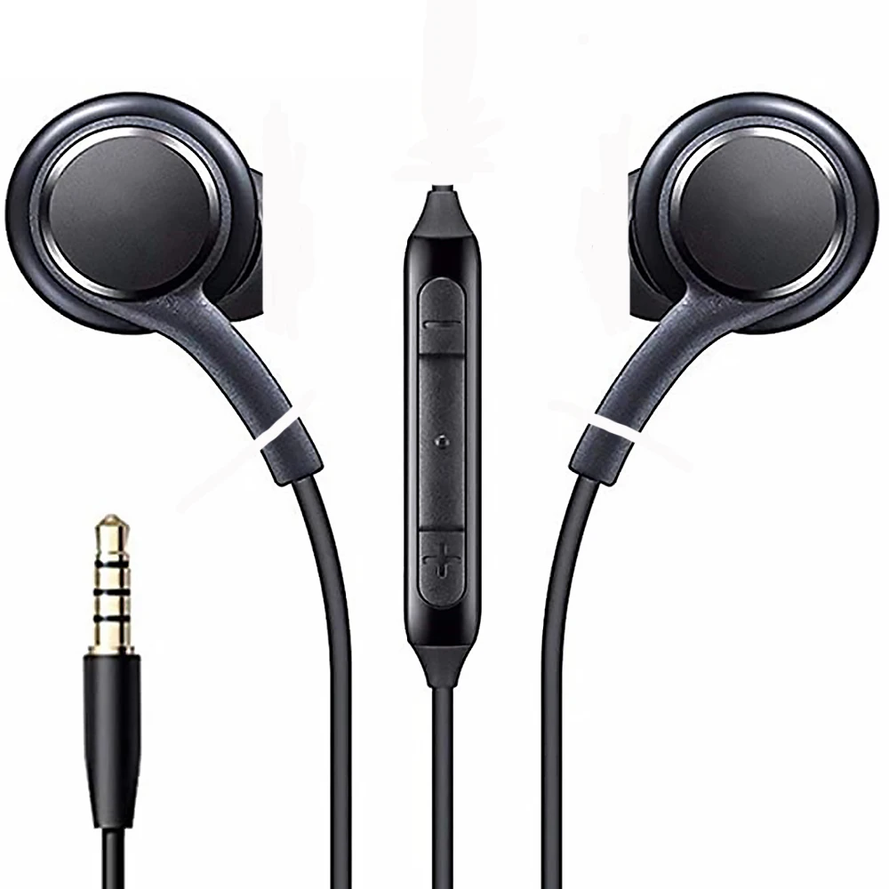 

For Samsung Galaxy Earphone Wired Headphone Headset Bass Music In-ear Earphone Earbuds For Samsung S8 S9 S10, White,black