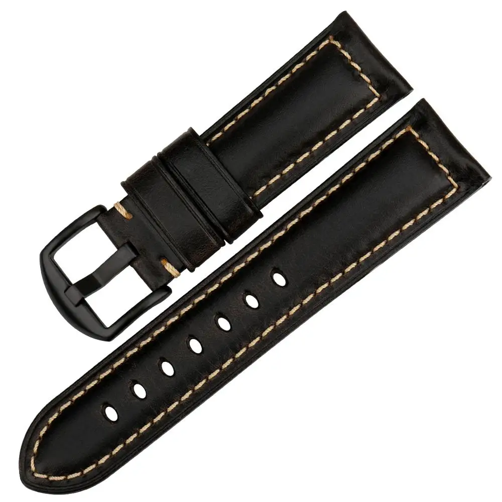 

MAIKES Vintage 24mm 26mm Watchbands Watch Accessories Bracelet Unisex Leather Design Watch Bands 20mm 22mm