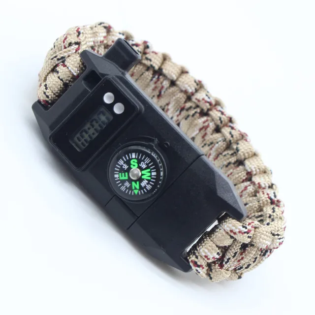 

High Quality Seven-core Rope Men Women Paracord Outdoor Survival Bracelet Multifunction Camping Rescue Emergency Rope Bangles, As pictures