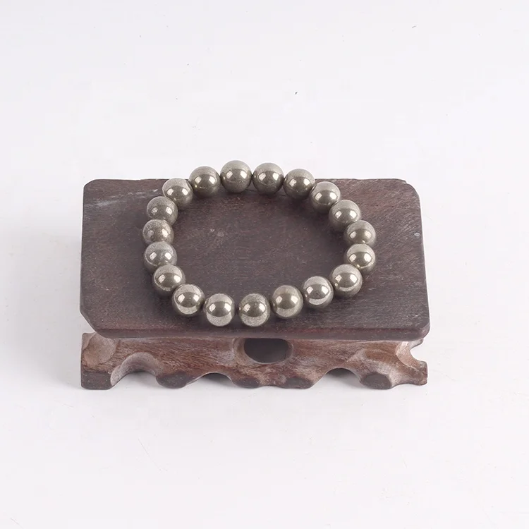 

Wholesale natural quartz crystal bracelet cheap pyrite bead simple bracelet for healing, As picture