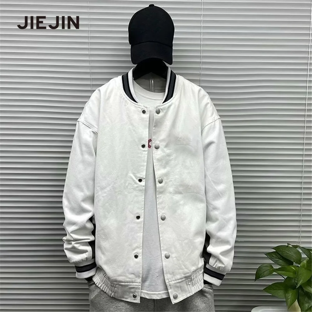 

Amazon Hot Sale Fashion Men's Causal Slim Fit Cotton Baseball Jacket Varsity Baseball Bomber Jackets