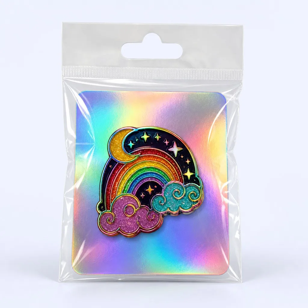 Holographic Backing Card & OPP Bag Packaging