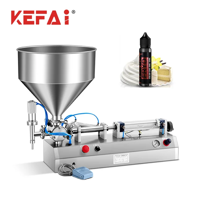 

KEFAI Hot Sale Products Cake Cream Paste Single head Filling Machine Made In China