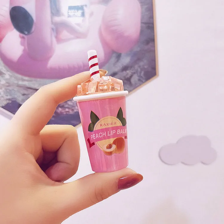 

Hot selling customized Wholesale high quality beverage bottle lip balm, 4 color