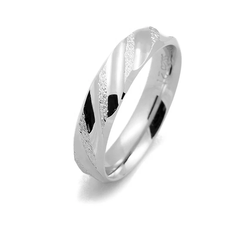 

Real Silver Couple Rings His and Her Wedding Band Ring S925 Silver Jewelry for Men Women