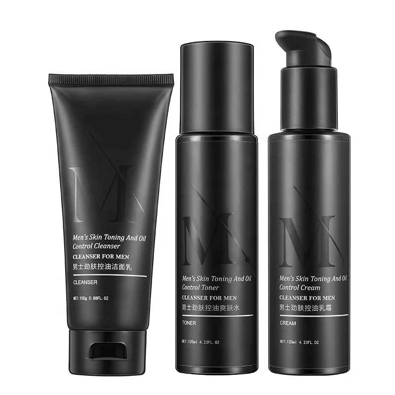 

Private Label Moisturizing Mens Skin Care Products Deeply Cleansing Brightening Oil Control Hydrating Men Skin Care Set