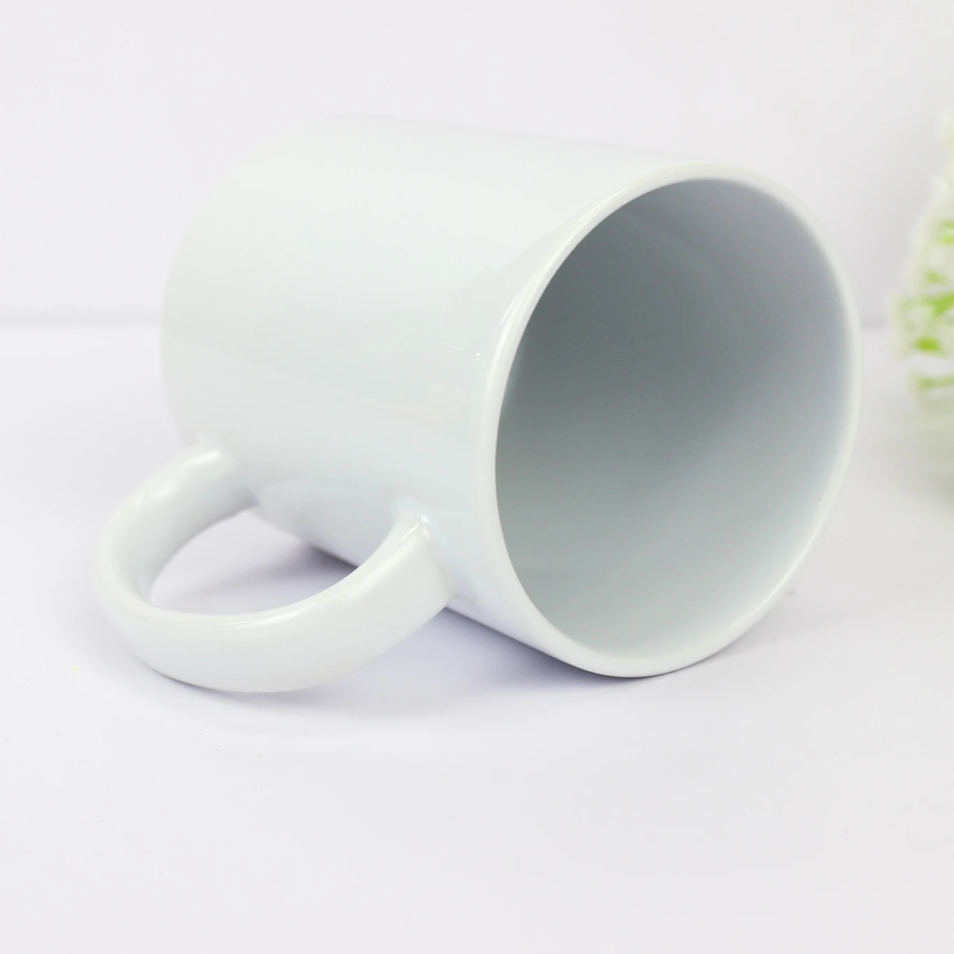 

Canadian Wholesale 11 0unce Ceramic Sublimation Mug Transparent Coffee Mug, White