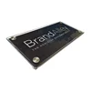 Black perspex brand signs for wall screw mount acrylic strip board with logo printed rectangle acrylic door logo signs