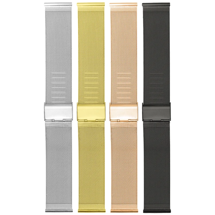 

RTS Shark 316L Solid Metal Watch Strap Mesh Bracelet 12mm 14mm 16mm 18mm 24mm 20mm 22mm Stainless Steel Watch Band, Custom color